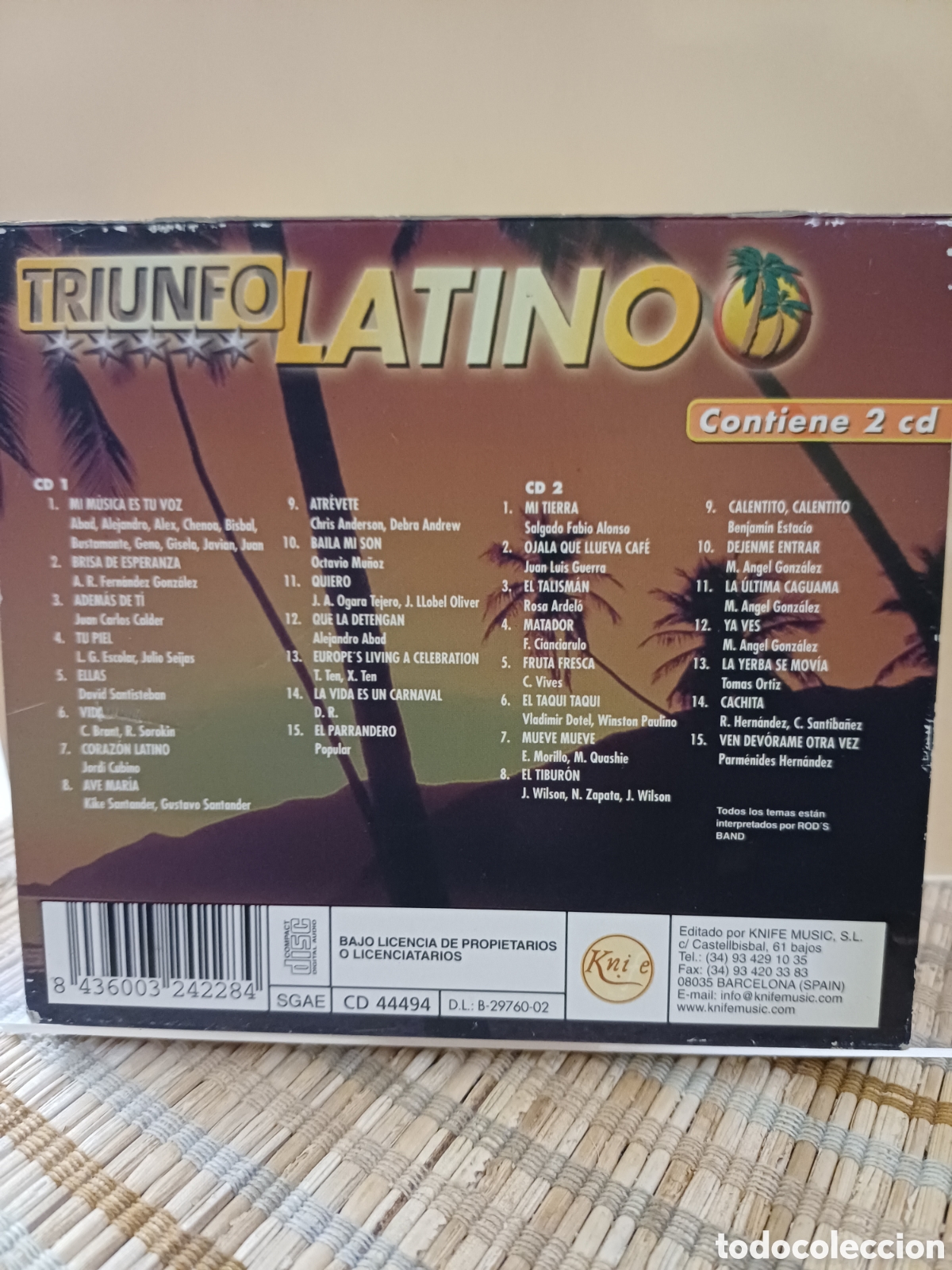 CDs de m&uacute;sica: Cd Triunfo Latino 2 CD - Foto 2