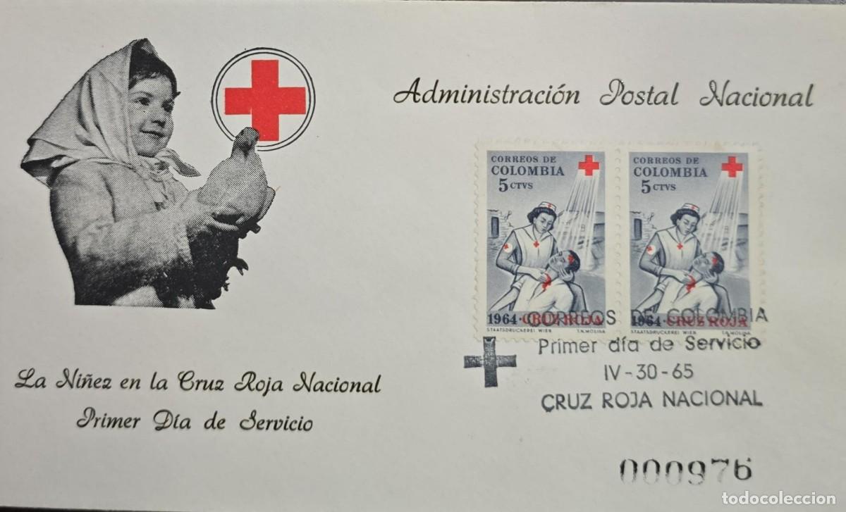 CDs de m&uacute;sica: MI) 1965 COLOMBIA, FDC, CHILDHOOD IN THE NATIONAL RED CROSS,VF.