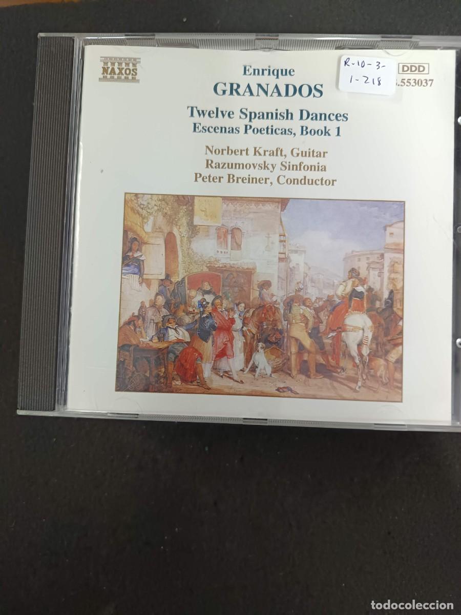 CDs de m&uacute;sica: ENRIQUE GRANADOS. TWELVE SPANISH DANCES. ESCENAS PO&Eacute;TICAS, BOOK 1