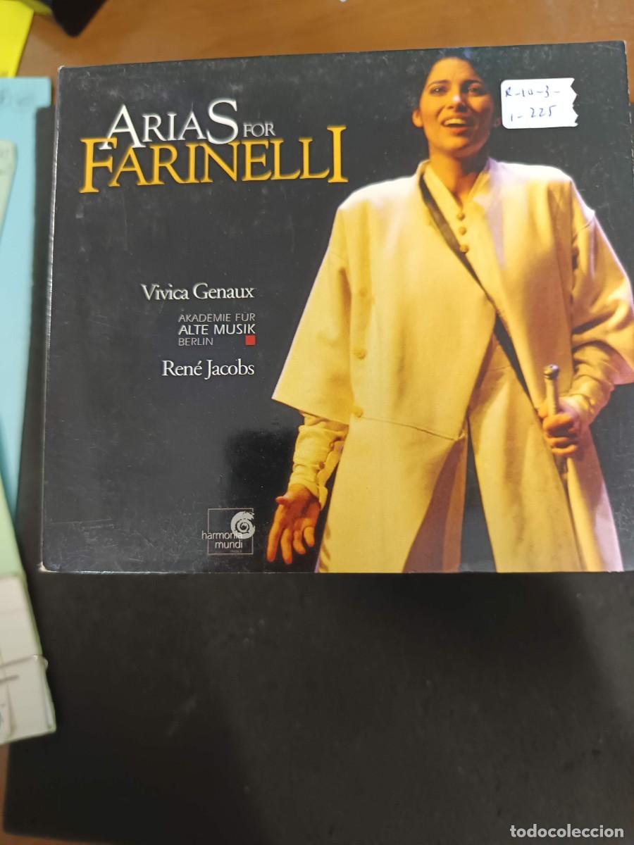 CD de M&uacute;sica: ARIAS FOR FARINELLI. DIR: REN&Eacute; JACOBS. MEZZO-SOPRANO: VIVICA GENAUX. AKADEMIE F&Uuml;R ALTE MUSIK BERLIN
