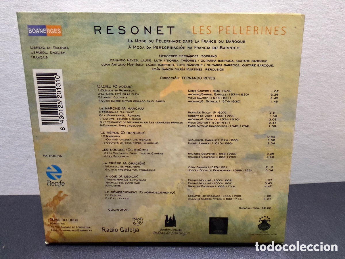 CDs de m&uacute;sica: Resonet - Les Pellerines (CD) - Foto 2