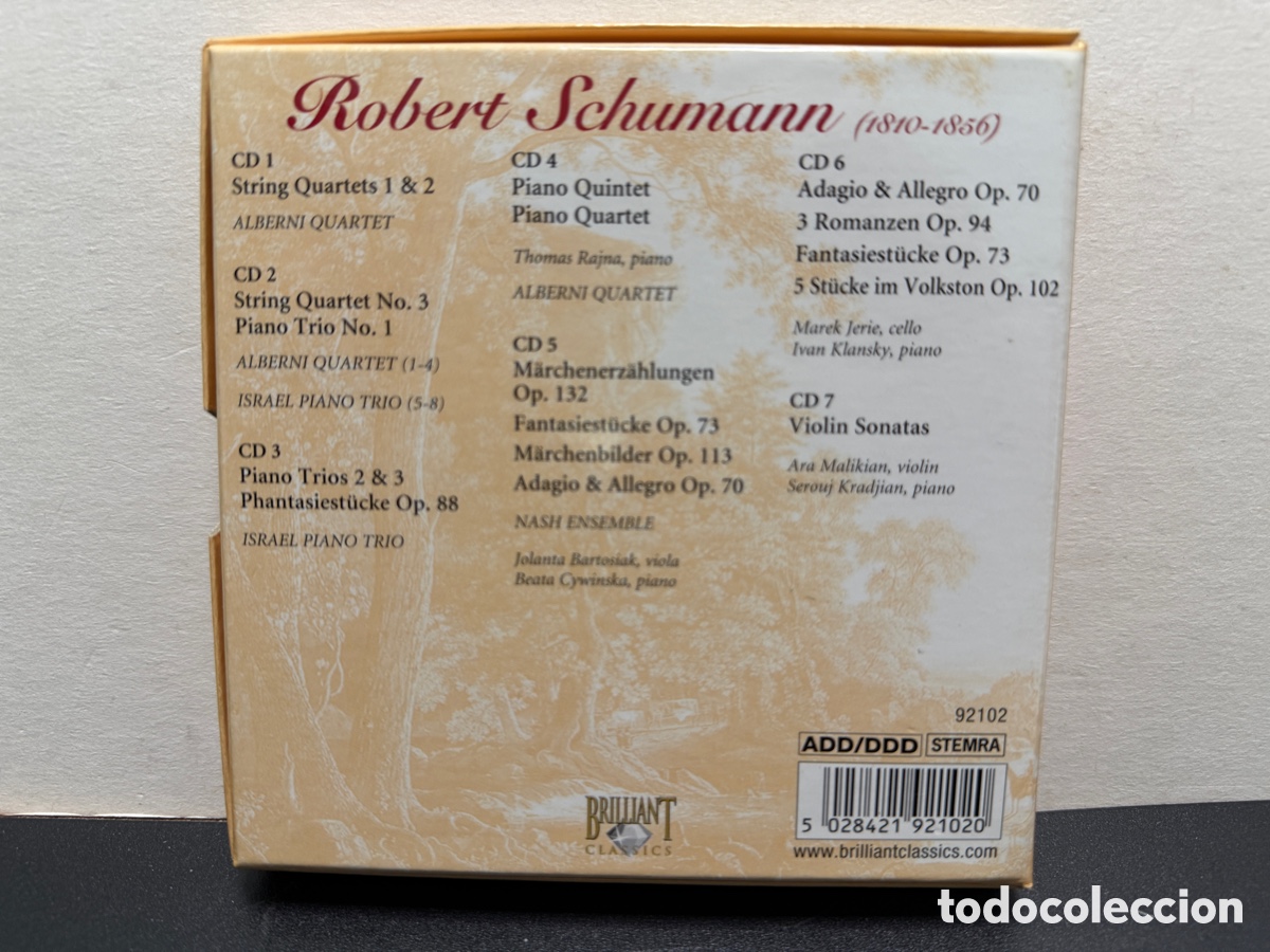 CDs de m&uacute;sica: Schumann - Chamber Music (Complete) (7xCD) - Foto 2