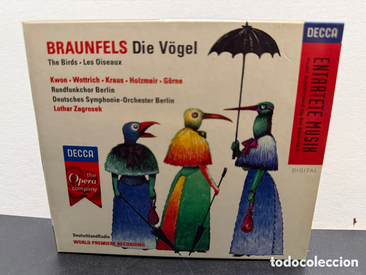CDs de m&uacute;sica: Braunfels - Lothar Zagrosek - Die V&ouml;gel (2xCD)