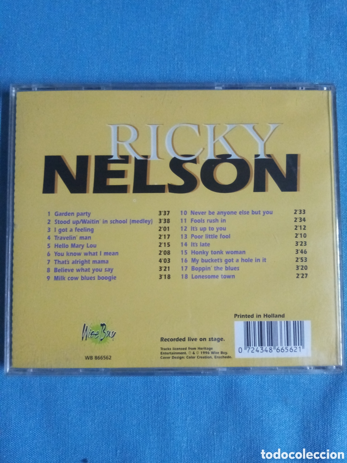 CDs de m&uacute;sica: CD RICKY NELSON Ricky nelson - Foto 2