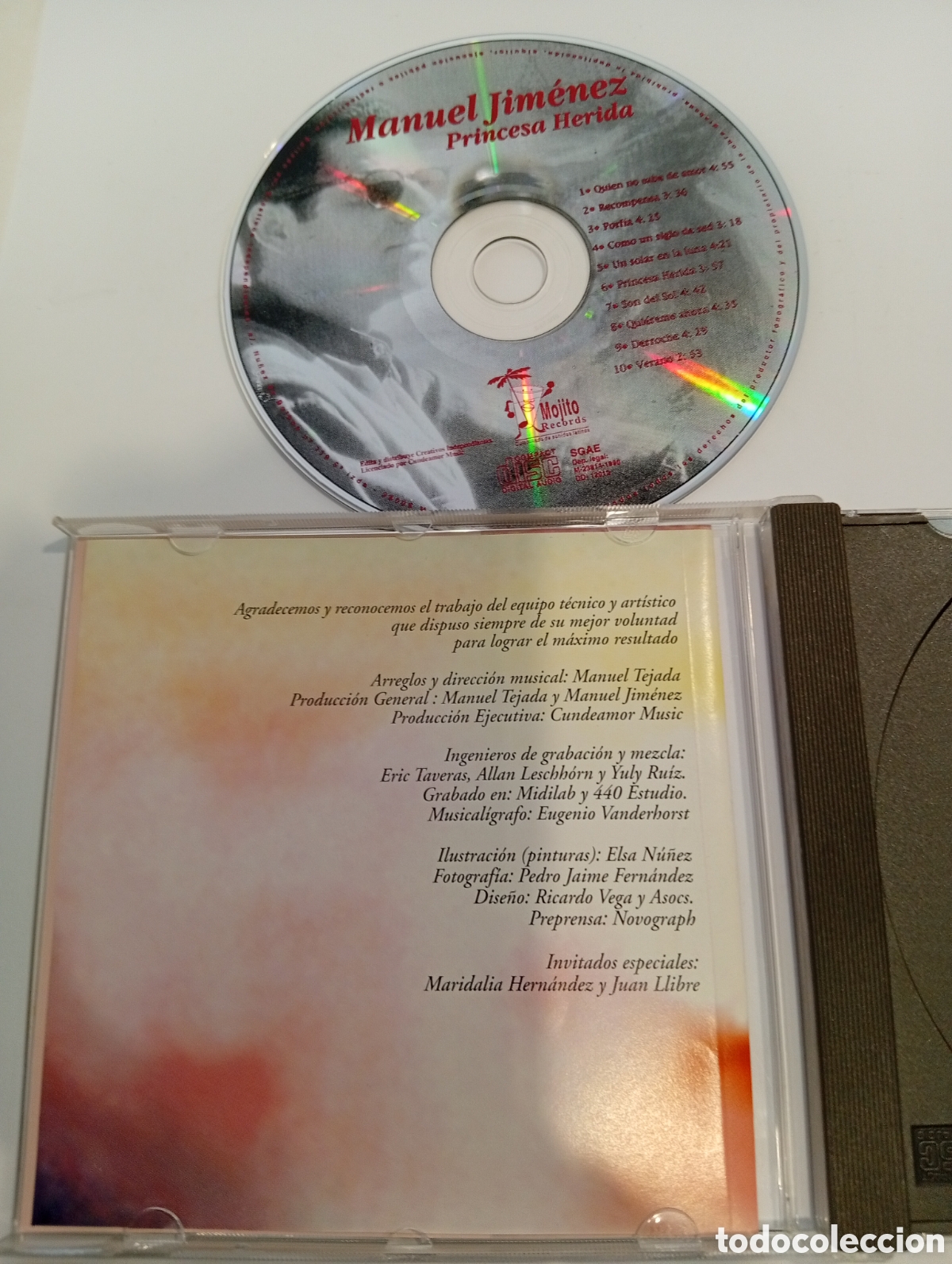 CDs de m&uacute;sica: Manuel Jim&eacute;nez Princesa herida - Foto 3