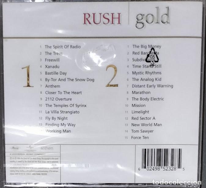 CDs de m&uacute;sica: Rush - Gold - 2CD Nuevo, precintado. - Foto 2
