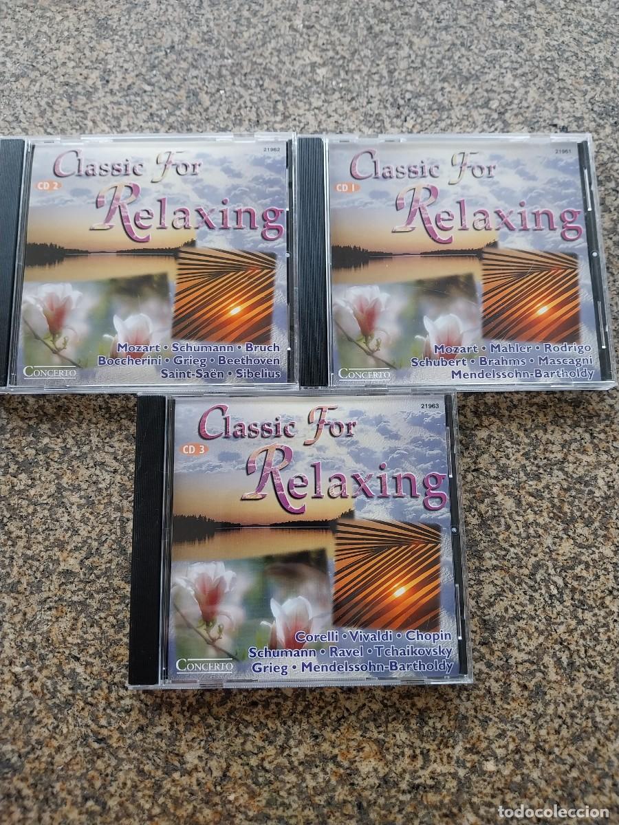 CDs de m&uacute;sica: CD -- CLASSIC FOR RELAXING -- TRES CDS --
