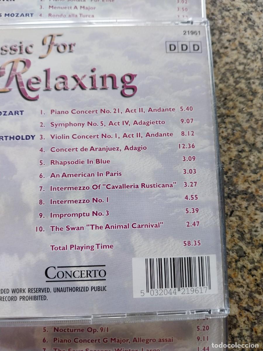 CDs de m&uacute;sica: CD -- CLASSIC FOR RELAXING -- TRES CDS -- - Foto 3