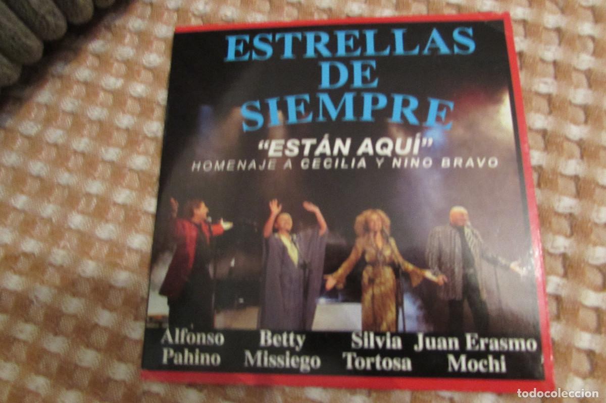 CDs de m&uacute;sica: ESTRELLAS DE SIEMPRE ESTAN AQUI-HOMENAJE A CECILIA Y NINO BRAVO CD SINGLE