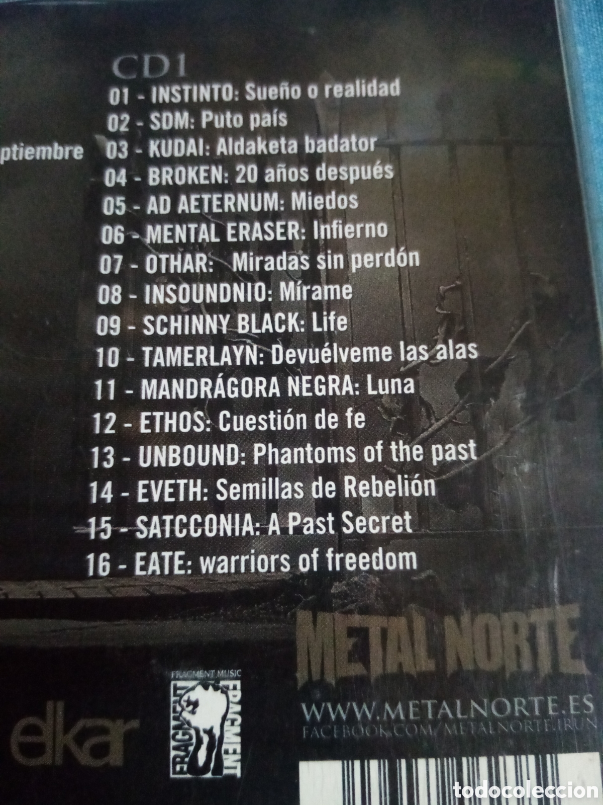 CDs de m&uacute;sica: DOBLE CD METAL NORTE - Foto 3