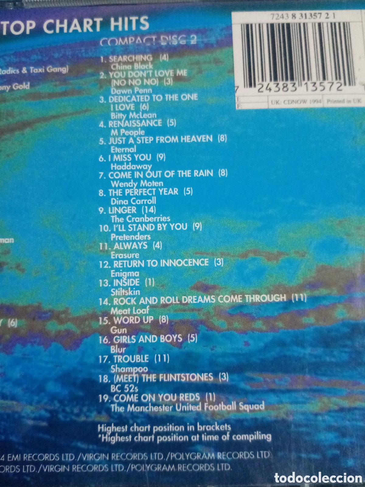CDs de m&uacute;sica: CD DOBLE NOW 1994. 39 top - Foto 3