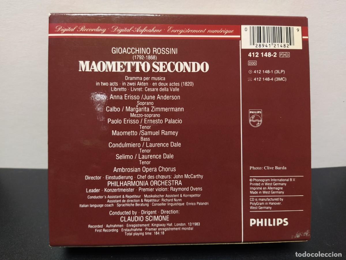 CDs de m&uacute;sica: Rossini - Claudio Scimone - Maometto Secondo (3xCD) - Foto 2