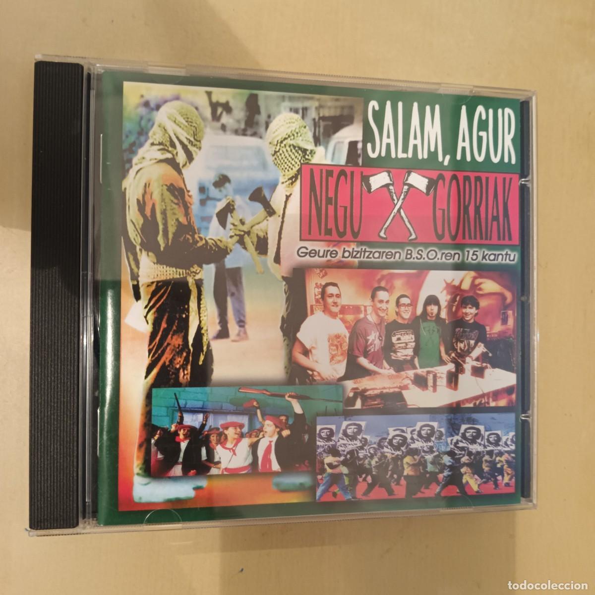 CDs de m&uacute;sica: Negu Gorriak , Salam Agur , CD Spain Estado impecable. Punk Nacional