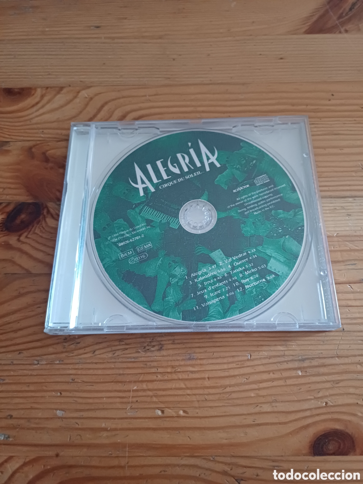 CDs de m&uacute;sica: Alegria Cirque du soleil CD Ren&eacute; Dup&eacute;r&eacute;
