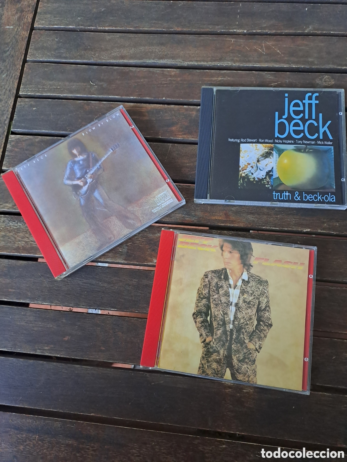CDs de m&uacute;sica: 3 CD Jeff Beck Truth-ola, Blow by blow, Flash