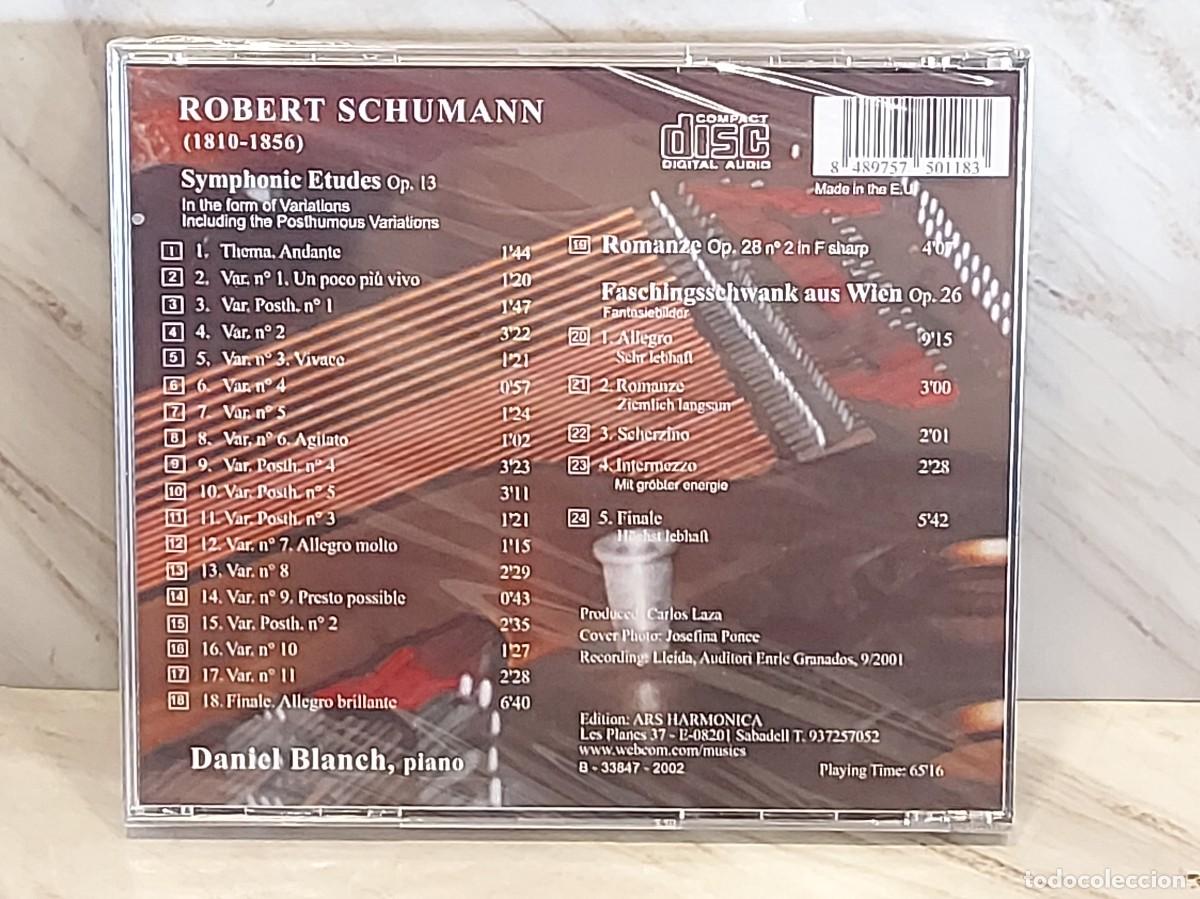 CDs de m&uacute;sica: DANIEL BLANCH | SCHUMANN | ESTUDIOS SINF&Oacute;NICOS | CD | ARS HARMONICA | 2002 | PRECINTADO - Foto 2