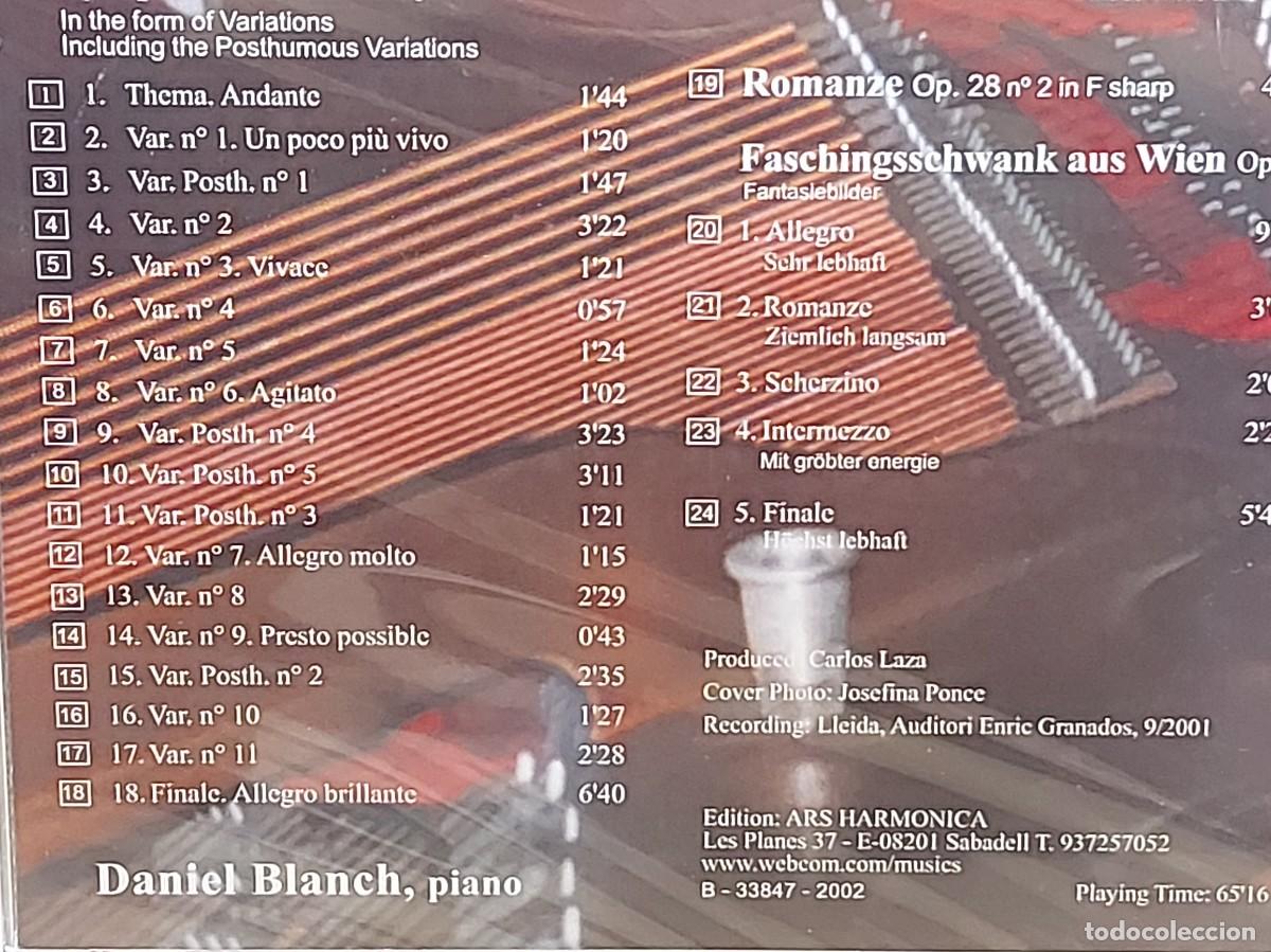 CDs de m&uacute;sica: DANIEL BLANCH | SCHUMANN | ESTUDIOS SINF&Oacute;NICOS | CD | ARS HARMONICA | 2002 | PRECINTADO - Foto 3
