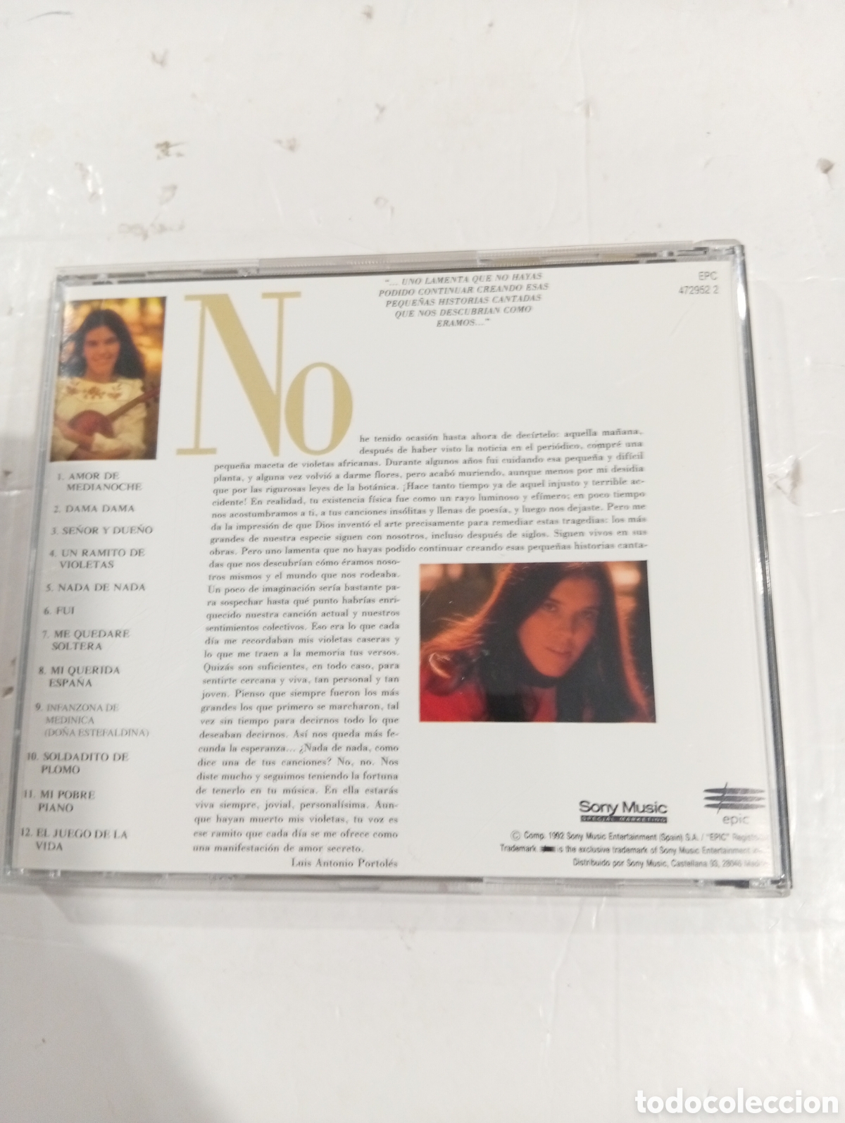 CDs de m&uacute;sica: Querida Cecilia 12 grandes canciones - Foto 2