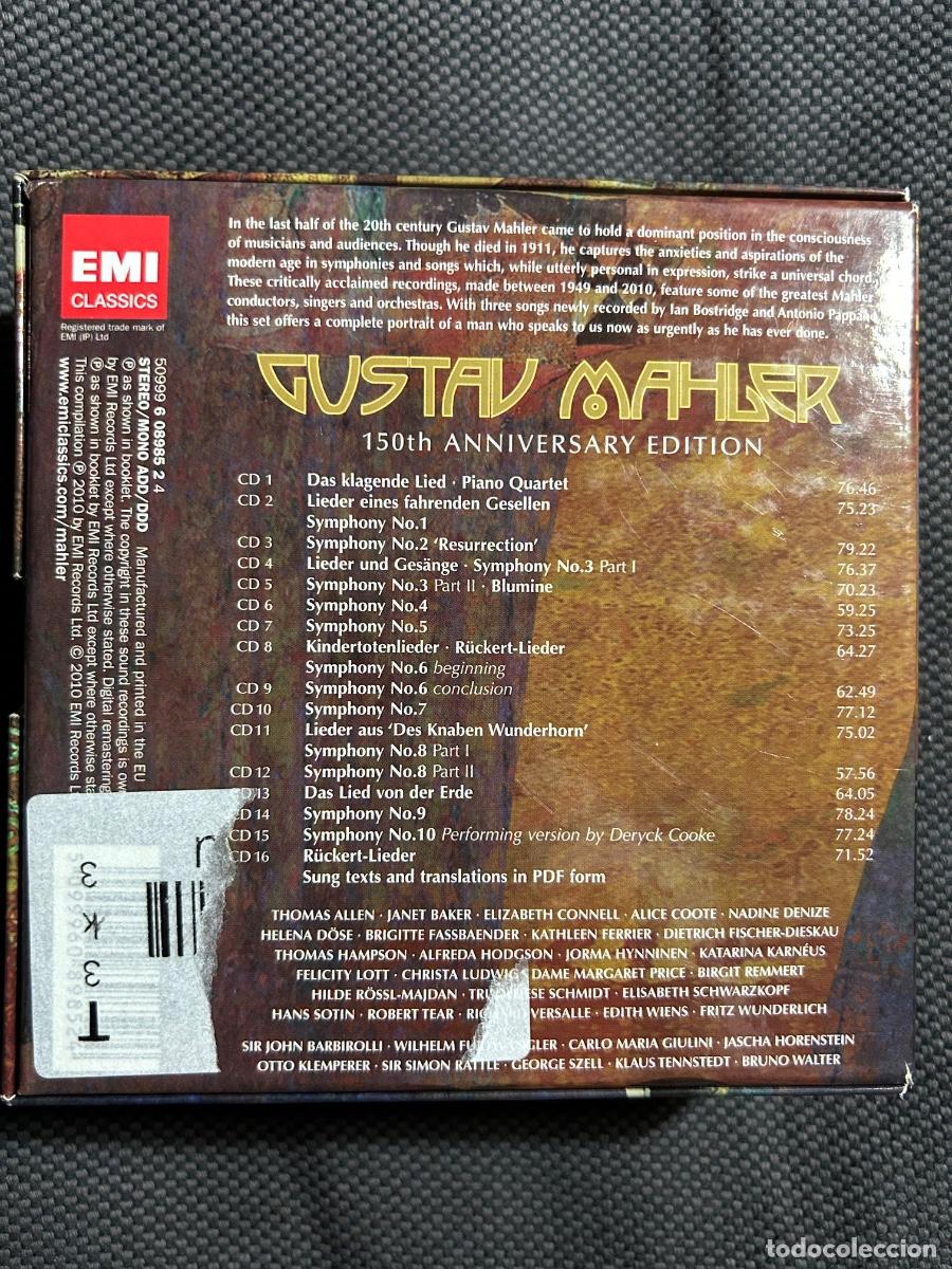 CDs de m&uacute;sica: MAHLER THE COMPLETE WORKS 16CD - Foto 2