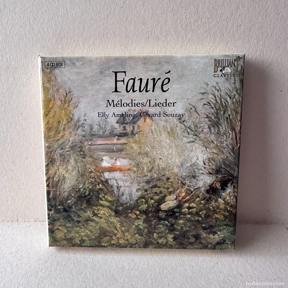CDs de m&uacute;sica: Faur&eacute; - Elly Ameling, G&eacute;rard Souzay - M&eacute;lodies / Lieder (4xCD)
