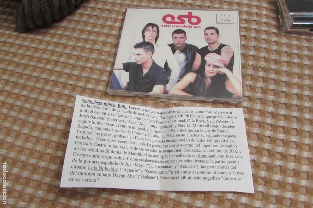 CDs de m&uacute;sica: Actor Secundario Bob &ndash; Dime Que No Es Verdad CD SINGLE CADENA 100