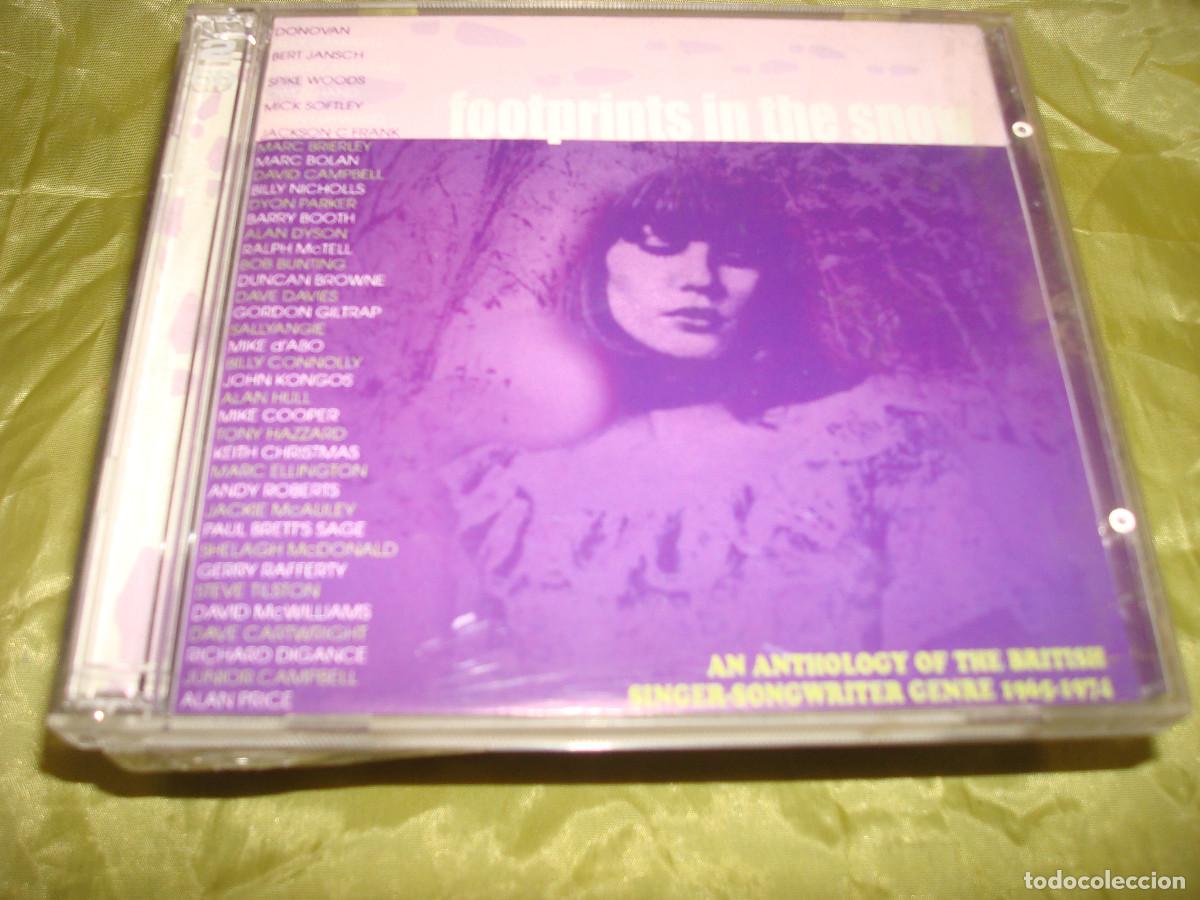 CDs de m&uacute;sica: FOOTPRINTS IN THE SNOW. ANTHOLOGY THE BRITISH SINGER SONGWRITER GENRE.1965-1974.2 CD&acute;S. IMPECABLE