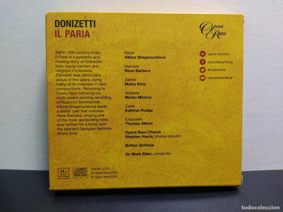 CDs de m&uacute;sica: Donizetti- Mark Elder - Il Paria (2xCD) - Foto 2