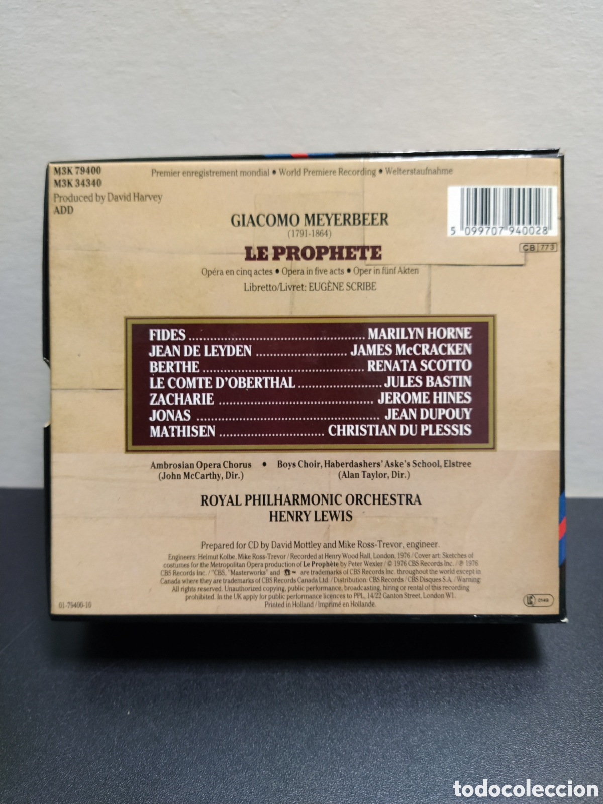 CDs de m&uacute;sica: Meyerbeer - John McCarthy - Le Prophete (3xCD) - Foto 2