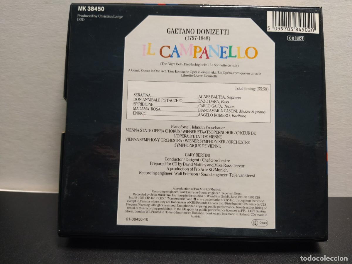 CDs de m&uacute;sica: Donizetti - Gary Bertini - Il Campanello (CD) - Foto 2