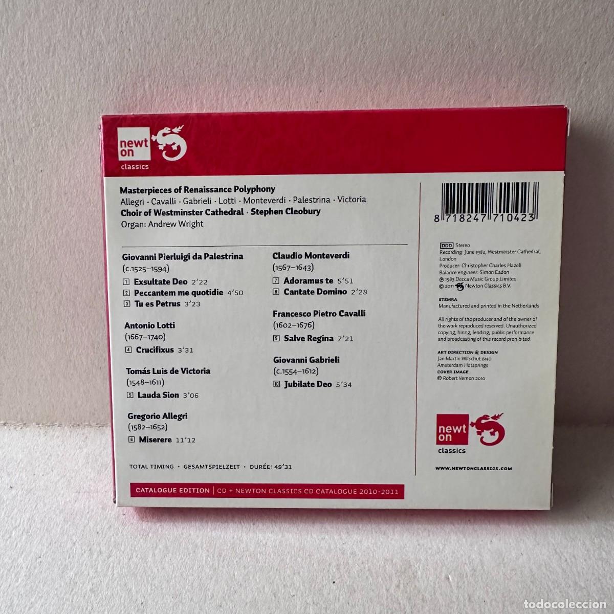 CDs de m&uacute;sica: Allegri - Stephen Cleobury - Miserere (CD) - Foto 2