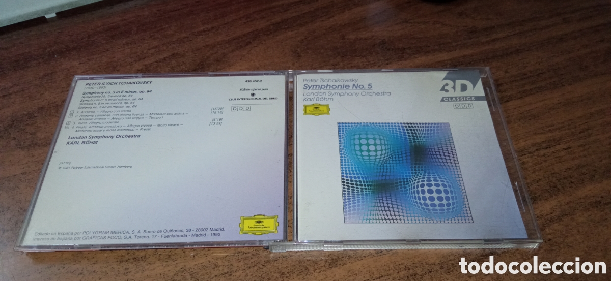 CDs de m&uacute;sica: P. I. TSCHAIKOWSKY - Sinfonia N&ordm; 5 (London SO, Karlo B&ouml;hm)