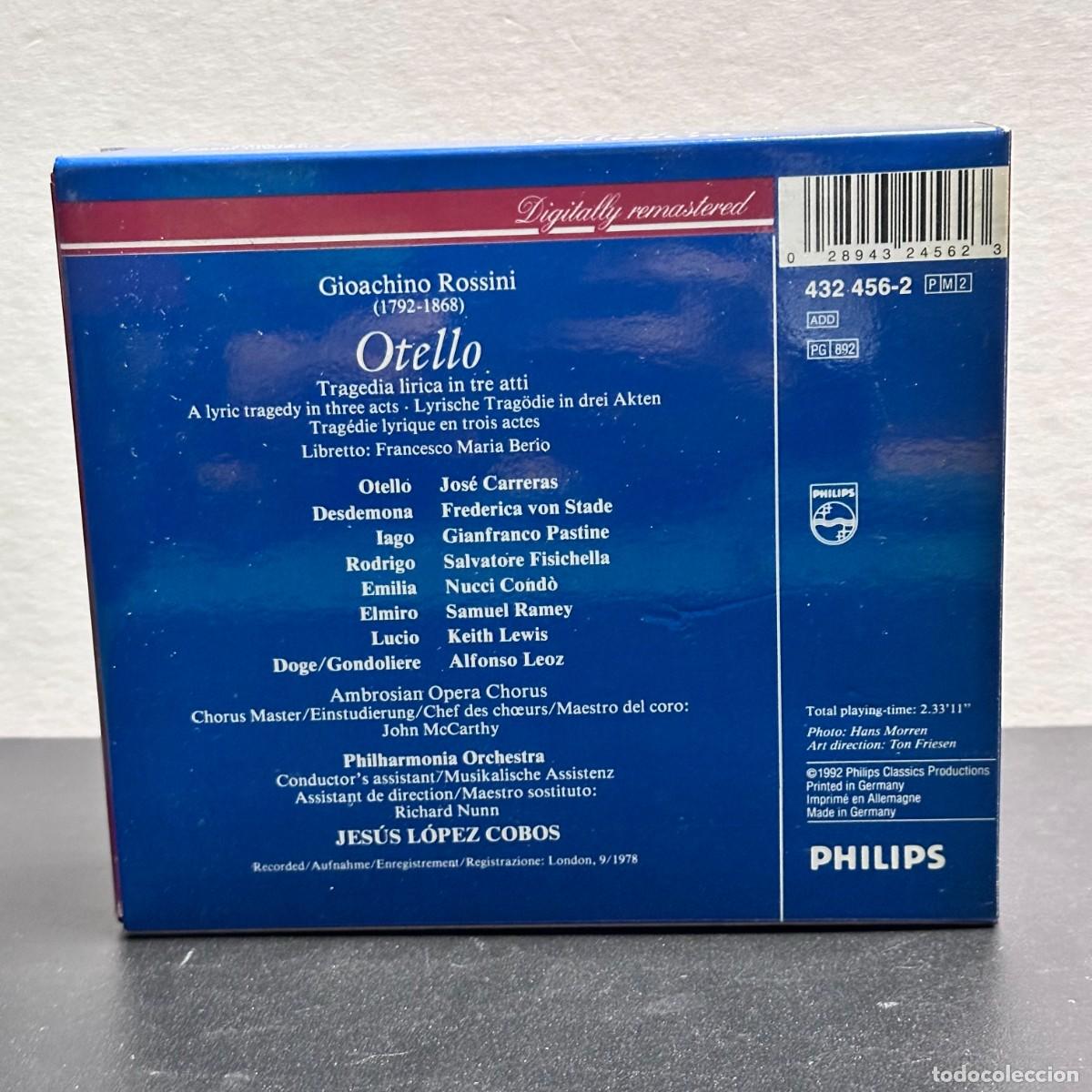CDs de m&uacute;sica: Rossini - Jes&uacute;s L&oacute;pez-Cobos - Otello (2xCD) - Foto 2