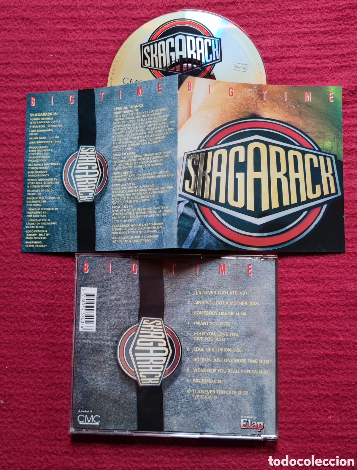 CDs de m&uacute;sica: SKAGARACK: Big Time. Cd Aor, Edici&oacute;n Original 1993 CMC Records. Raro en Cd. Como Nuevo.