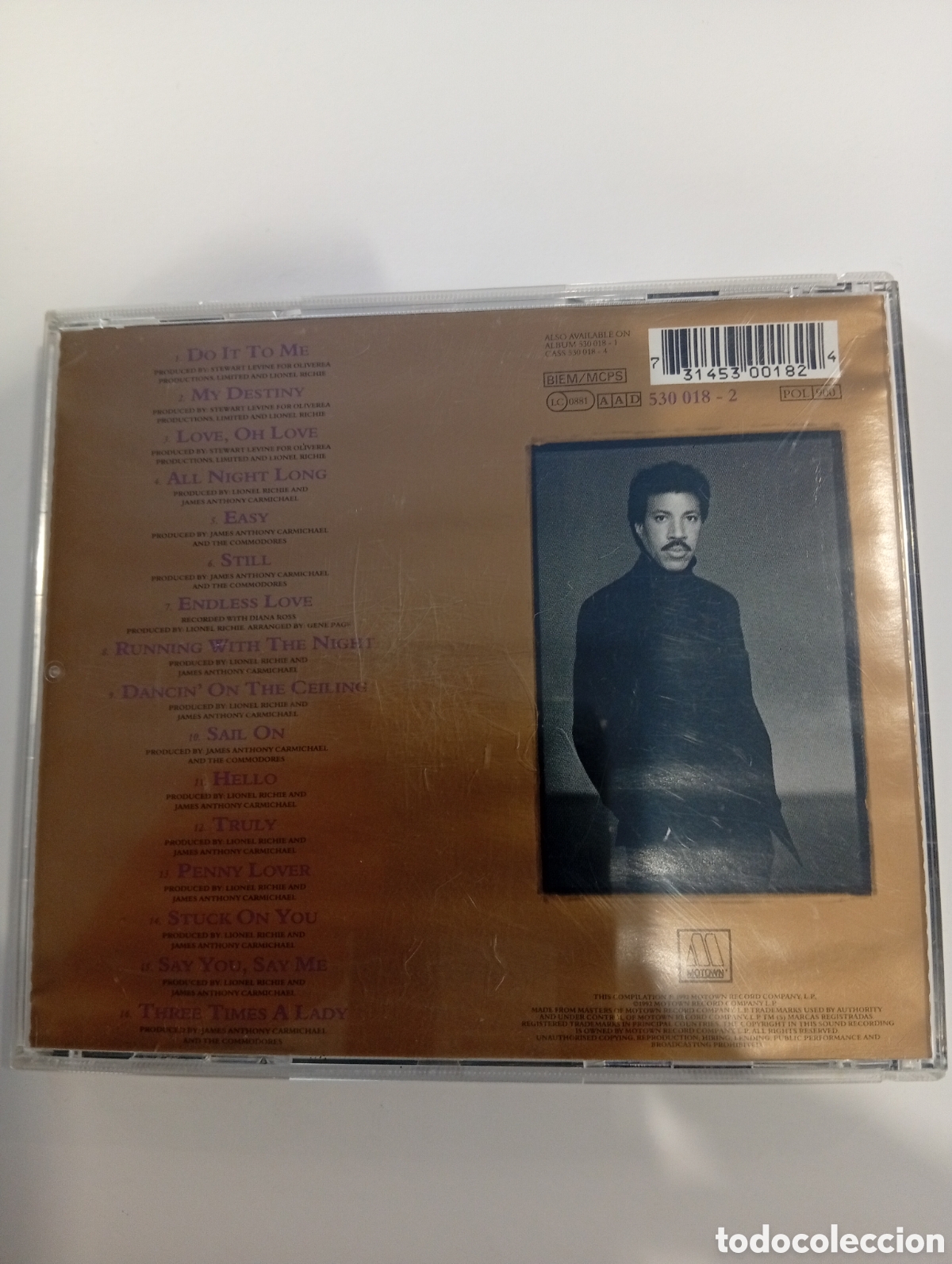 CDs de m&uacute;sica: Lionel Richie Back to Front - Foto 2