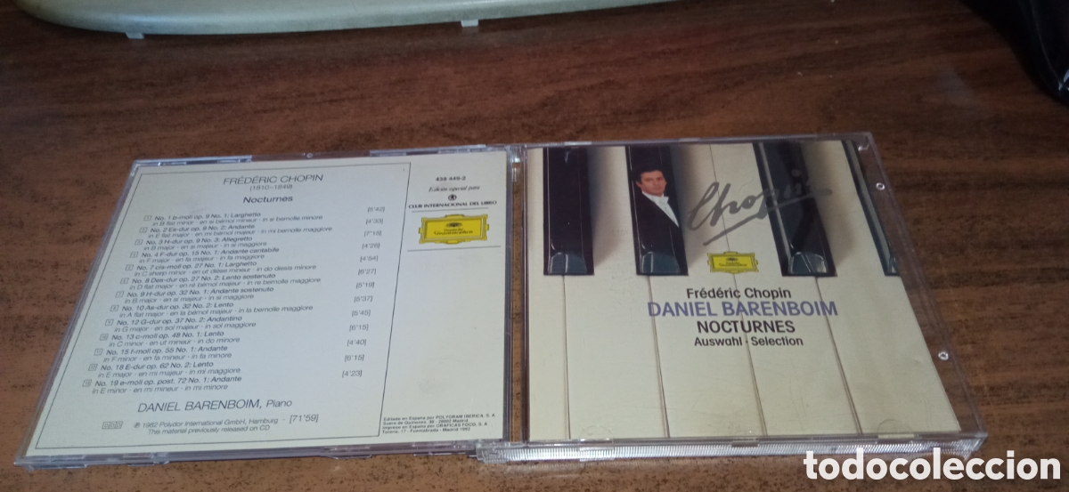 CDs de m&uacute;sica: Chpin - Nocturnes (Daniel Barenboim)
