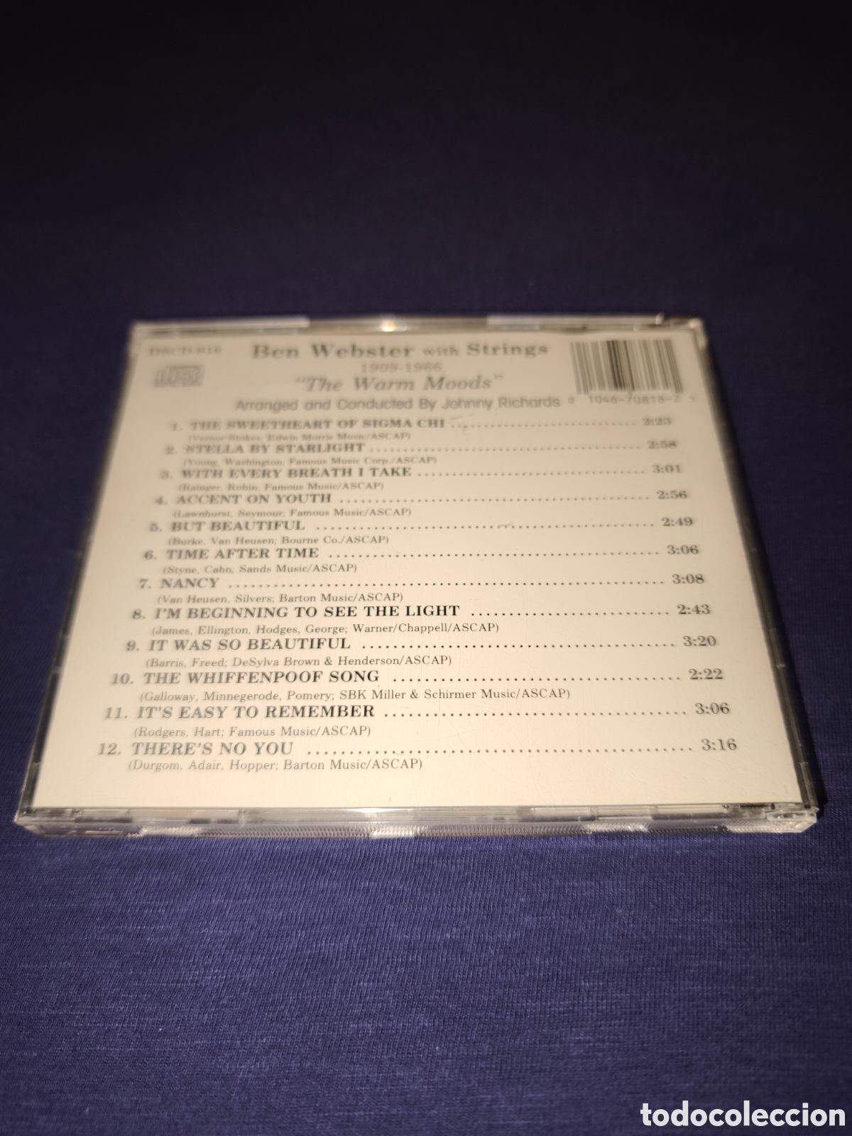 CDs de m&uacute;sica: Ben Webster with Strings The Warm Moods - Foto 2