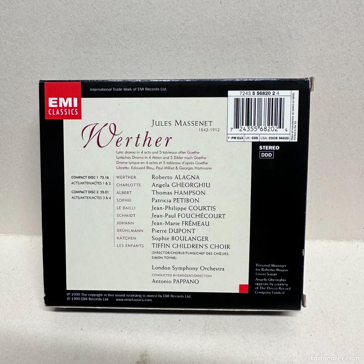 CDs de m&uacute;sica: Massenet - Antonio Pappano - Werther (2xCD) - Foto 2