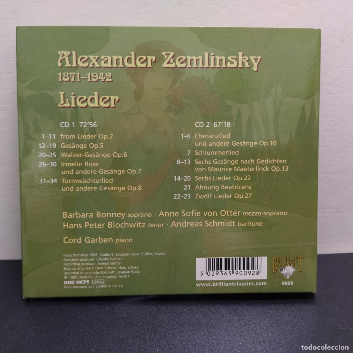 CDs de m&uacute;sica: Zemlinsky - Barbara Bonney - Lieder (2xCD) - Foto 2