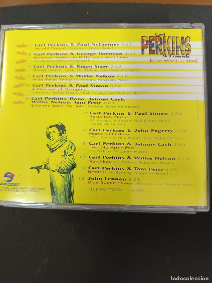 CDs de m&uacute;sica: CARL PERKINS & FRIENDS; 12 GRANDES &Eacute;XITOS EN VERSI&Oacute;N ORIGINAL - Foto 2