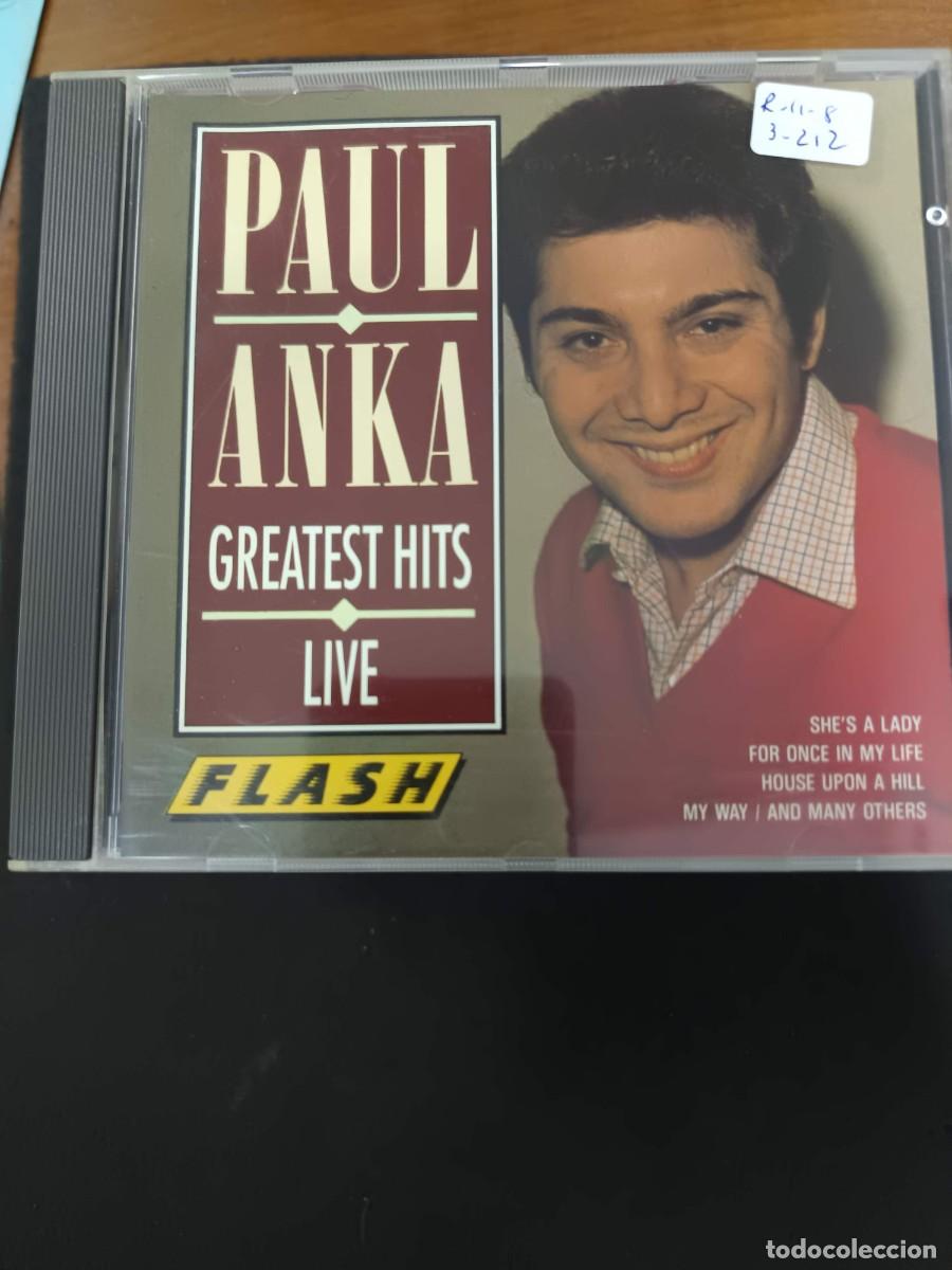 CDs de m&uacute;sica: PAUL ANKA. GREATEST HITS LIVE.