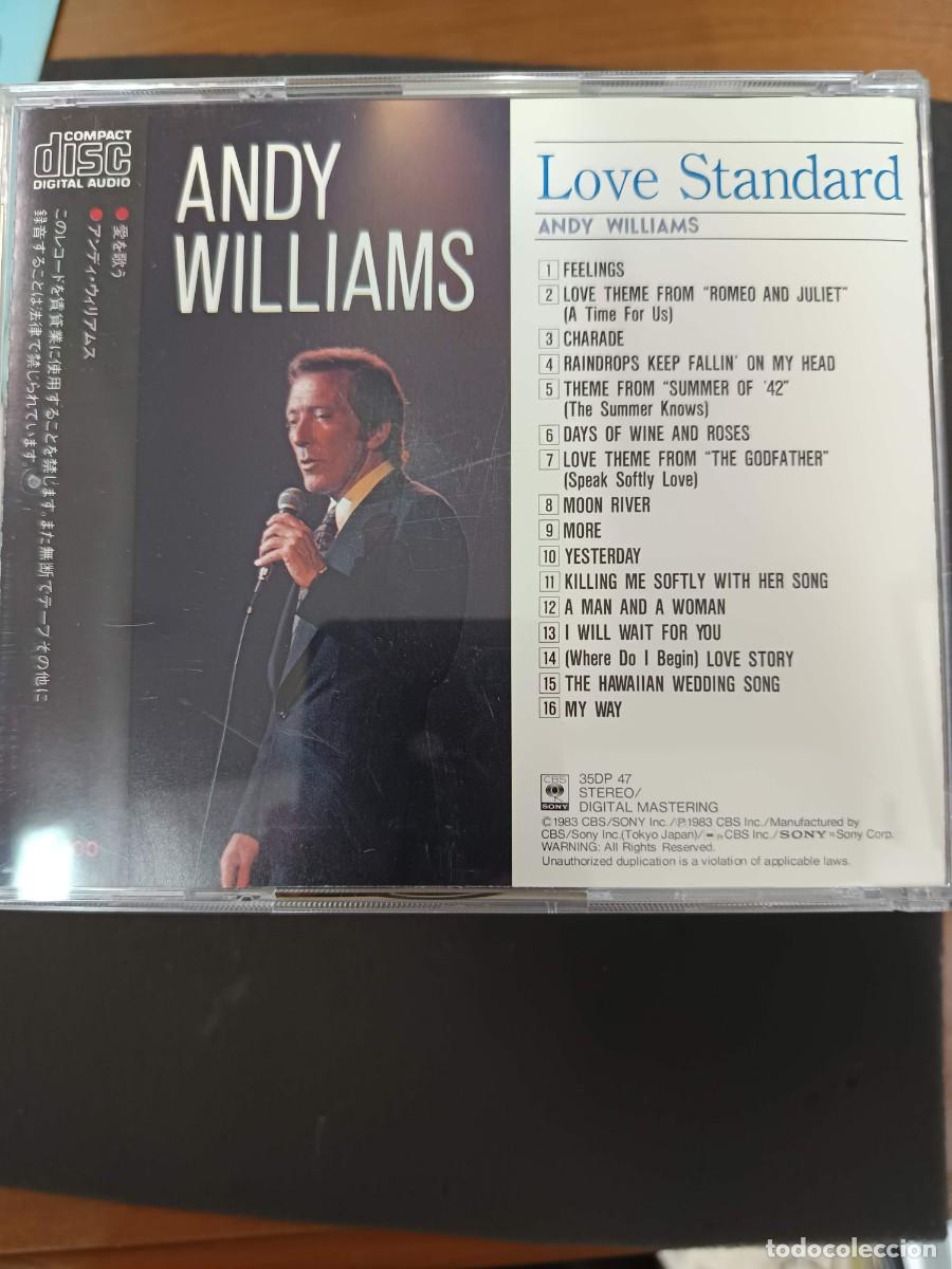 CDs de m&uacute;sica: ANDY WILLIAMS. LOVE STANDARD - Foto 2