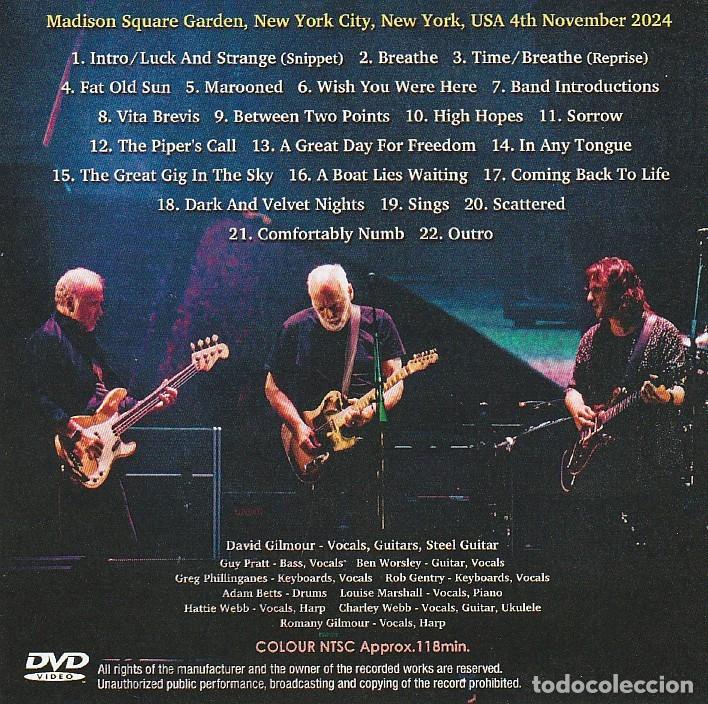 CDs de m&uacute;sica: DVD - David GILMOUR - Live MSG 2024 - Foto 2
