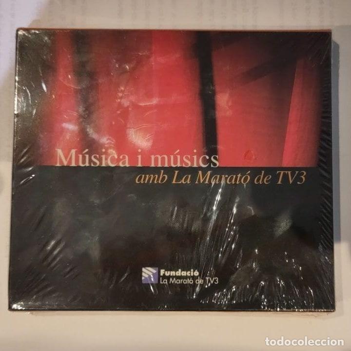 CDs de m&uacute;sica: Various &ndash; M&uacute;sica I M&uacute;sics Amb La Marat&oacute; De TV3 (Doble CD, 1999, Espa&ntilde;a)