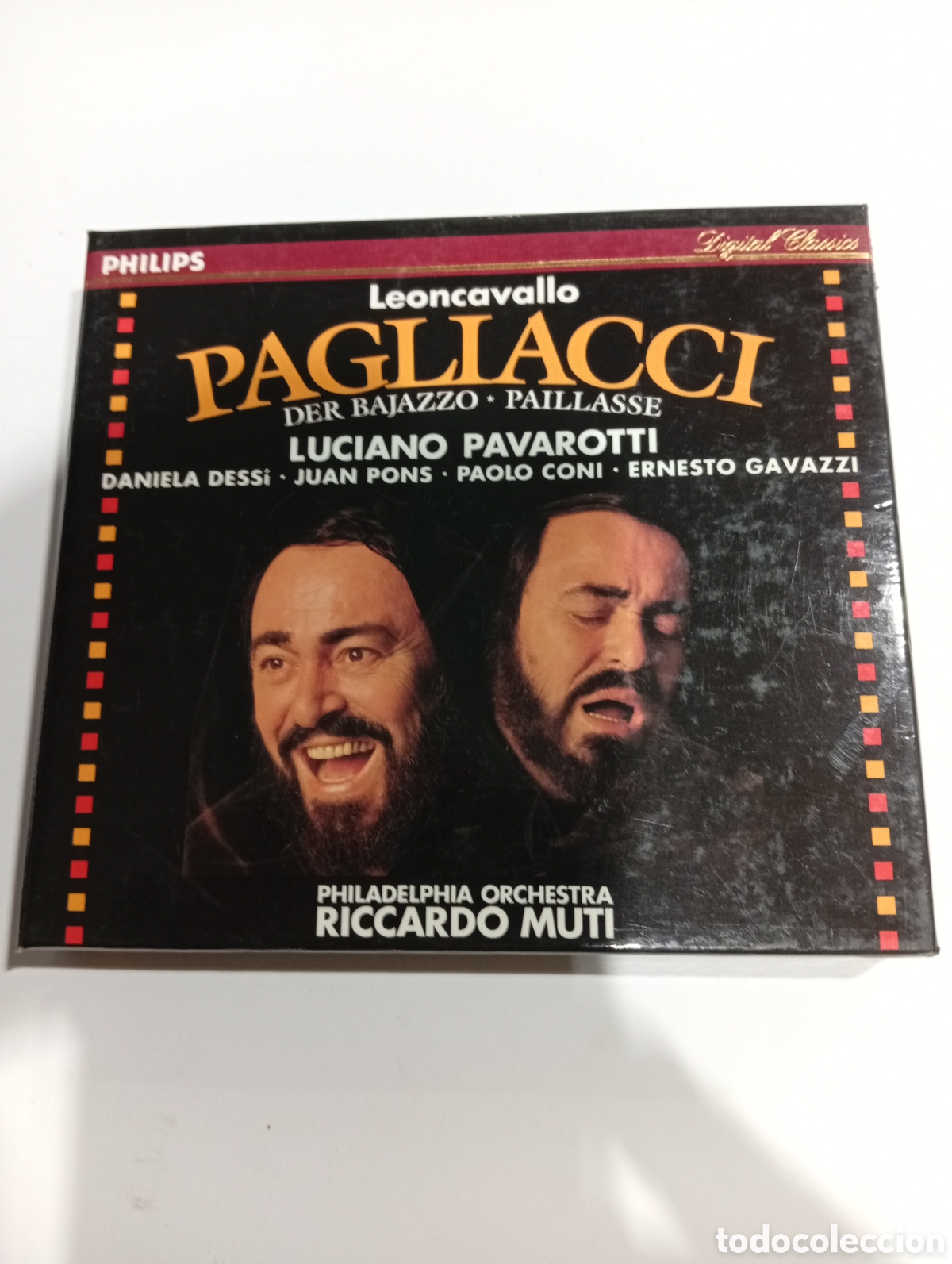 CDs de m&uacute;sica: Leoncavallo Pagliacci Luciano Pavarotti CD+LIBRO