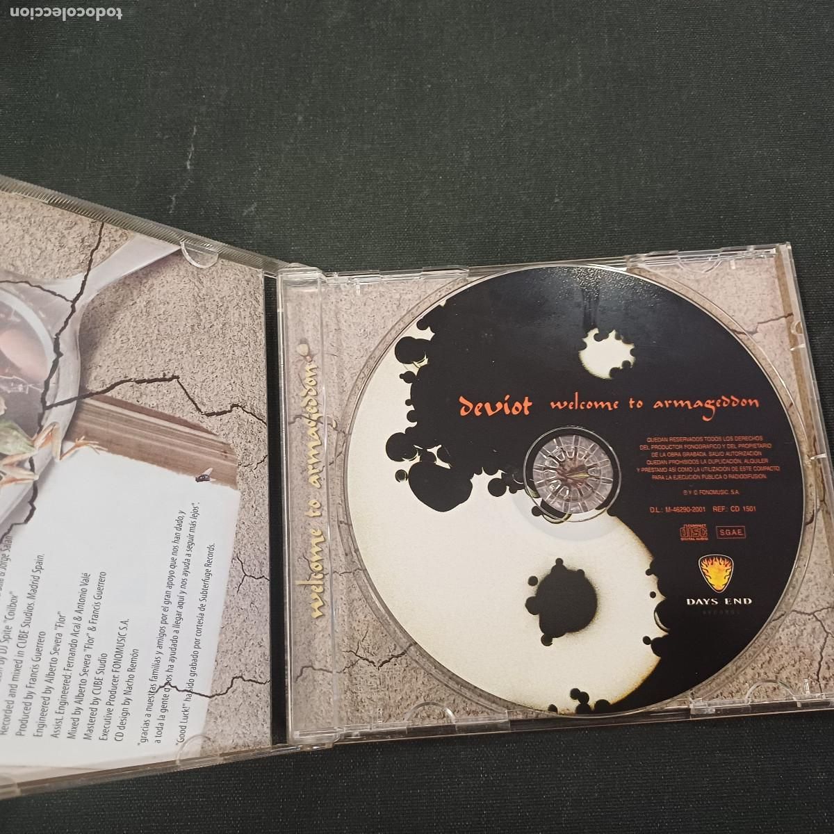CDs de m&uacute;sica: DEVIOT/WELCOME TO ARMAGEDDOM/CD. - Foto 2