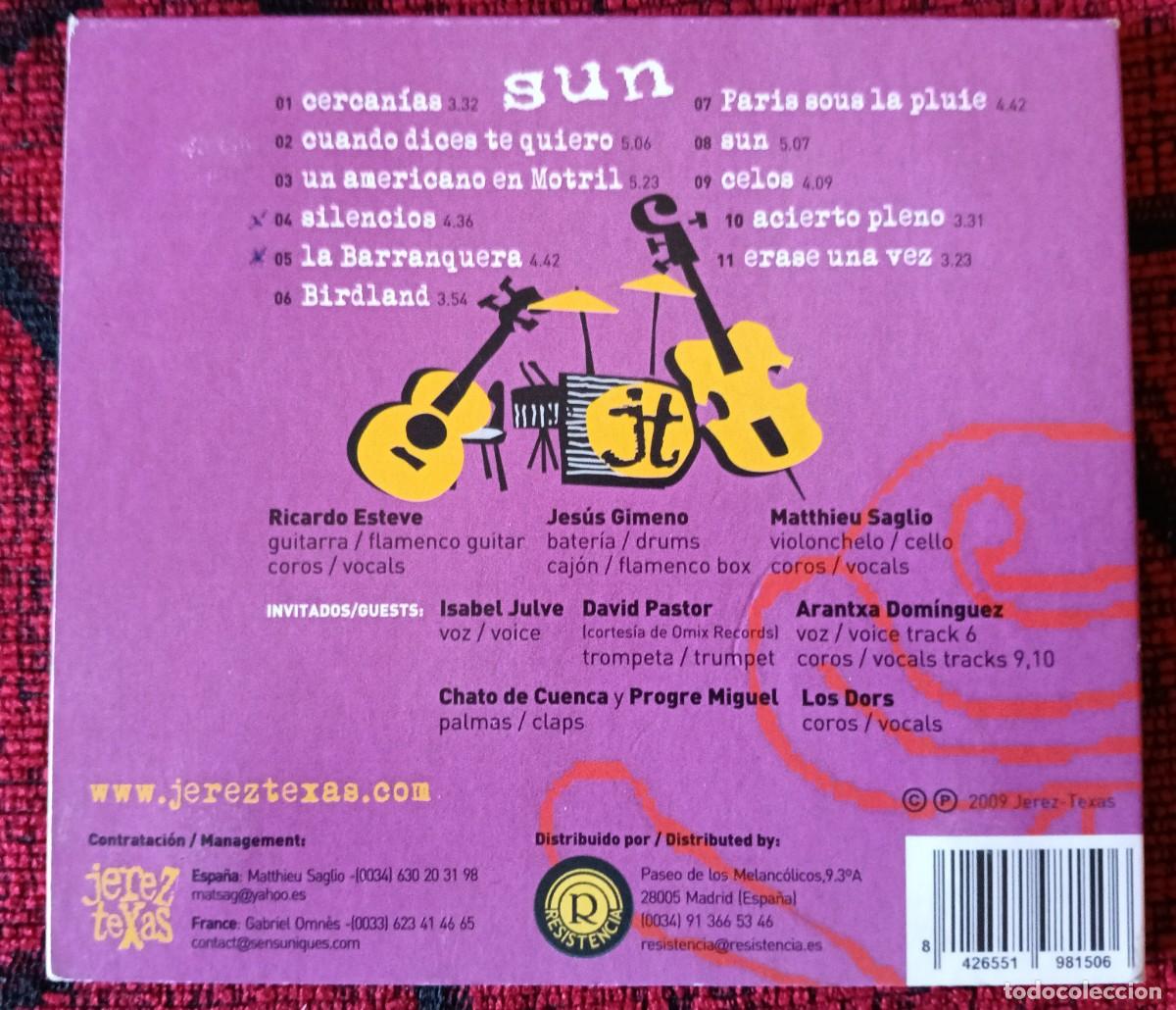CDs de m&uacute;sica: Jerez-Texas ** Sun ** CD 2009 - Foto 2