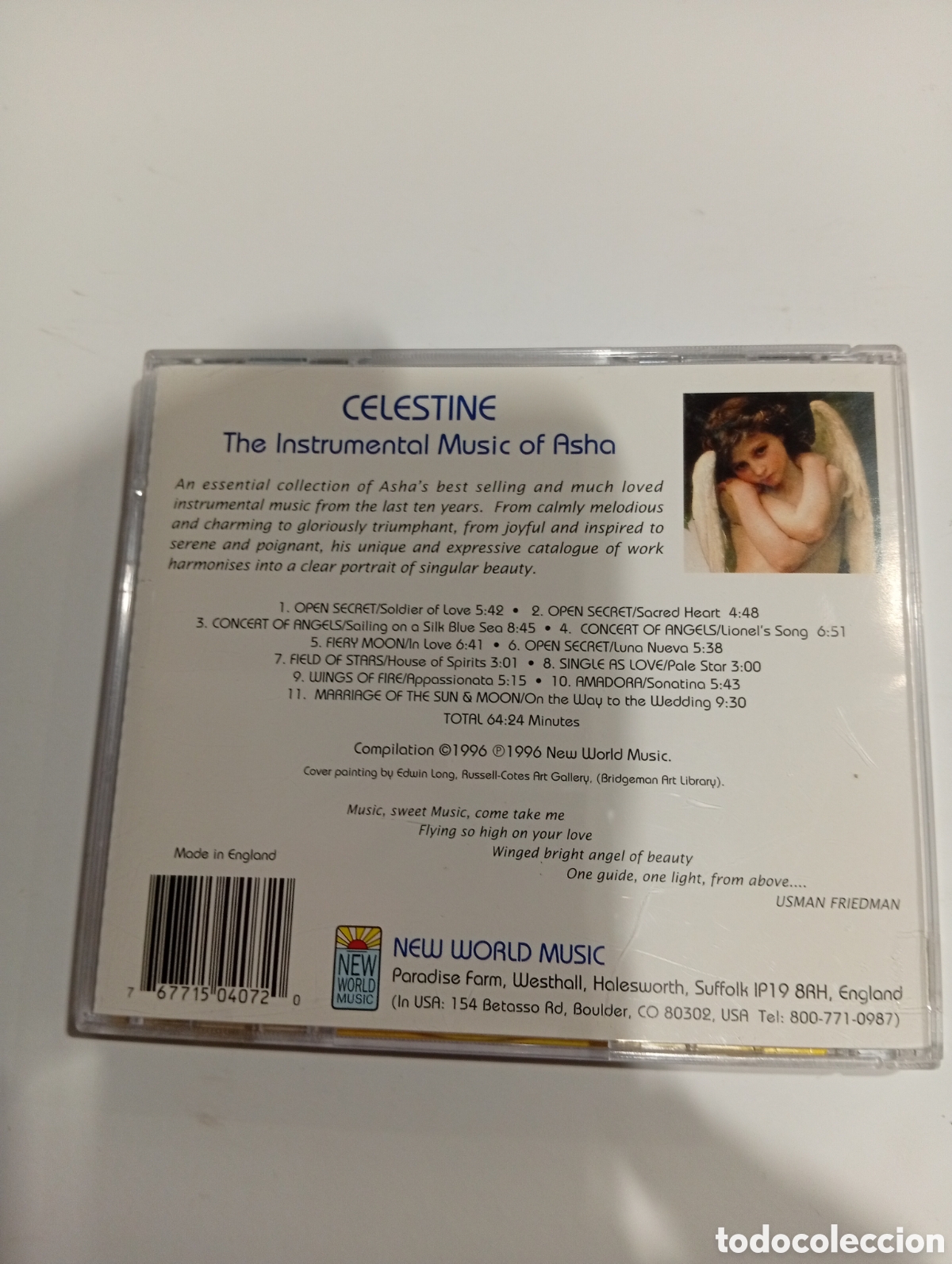 CDs de m&uacute;sica: Asha Celestine The instrumental collection - Foto 2