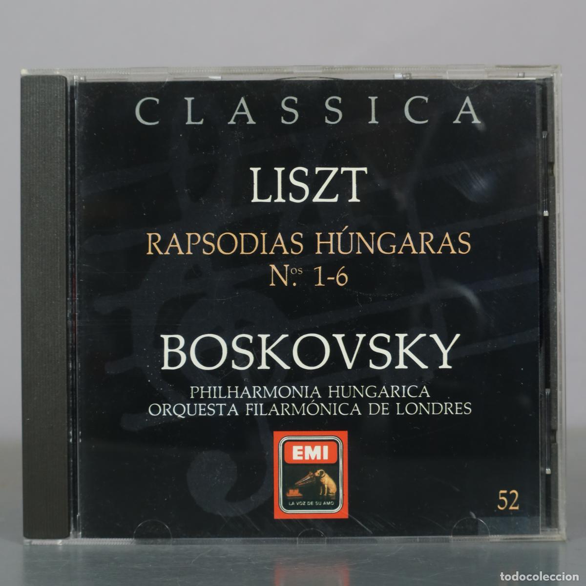 CDs de m&uacute;sica: CD. Liszt - Rapsodias H&uacute;ngaras N.&ordm; 1-6 - Willi Boskovsky - Philharmonia Hungarica - Orquesta