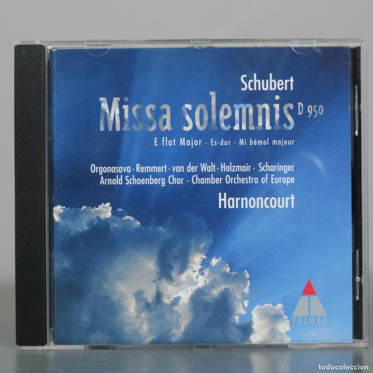 CDs de m&uacute;sica: CD. Missa solemnis D 950 - Orgonasova - Remmert - van der Walt - Holzmair - Scharinger - Arnold