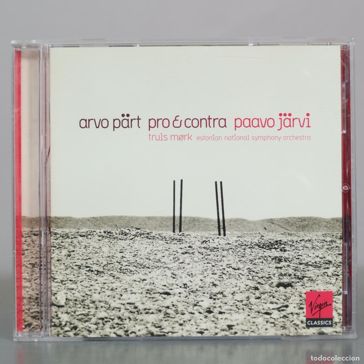 CDs de m&uacute;sica: CD. Arvo P&auml;rt - Pro & Contra - Paavo J&auml;rvi - Truls M&oslash;rk - Estonian National Symphony Orchestra